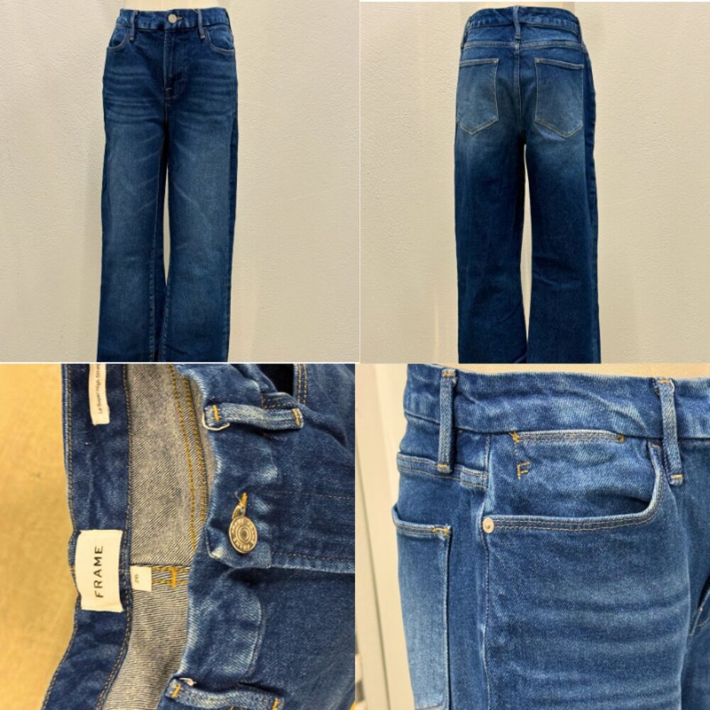 Frame Le Slim Palazzo wide-leg jeans in blue